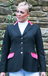 SJ 09 charcoal grey jacket with cerise velvet trim and silver piping.jpg